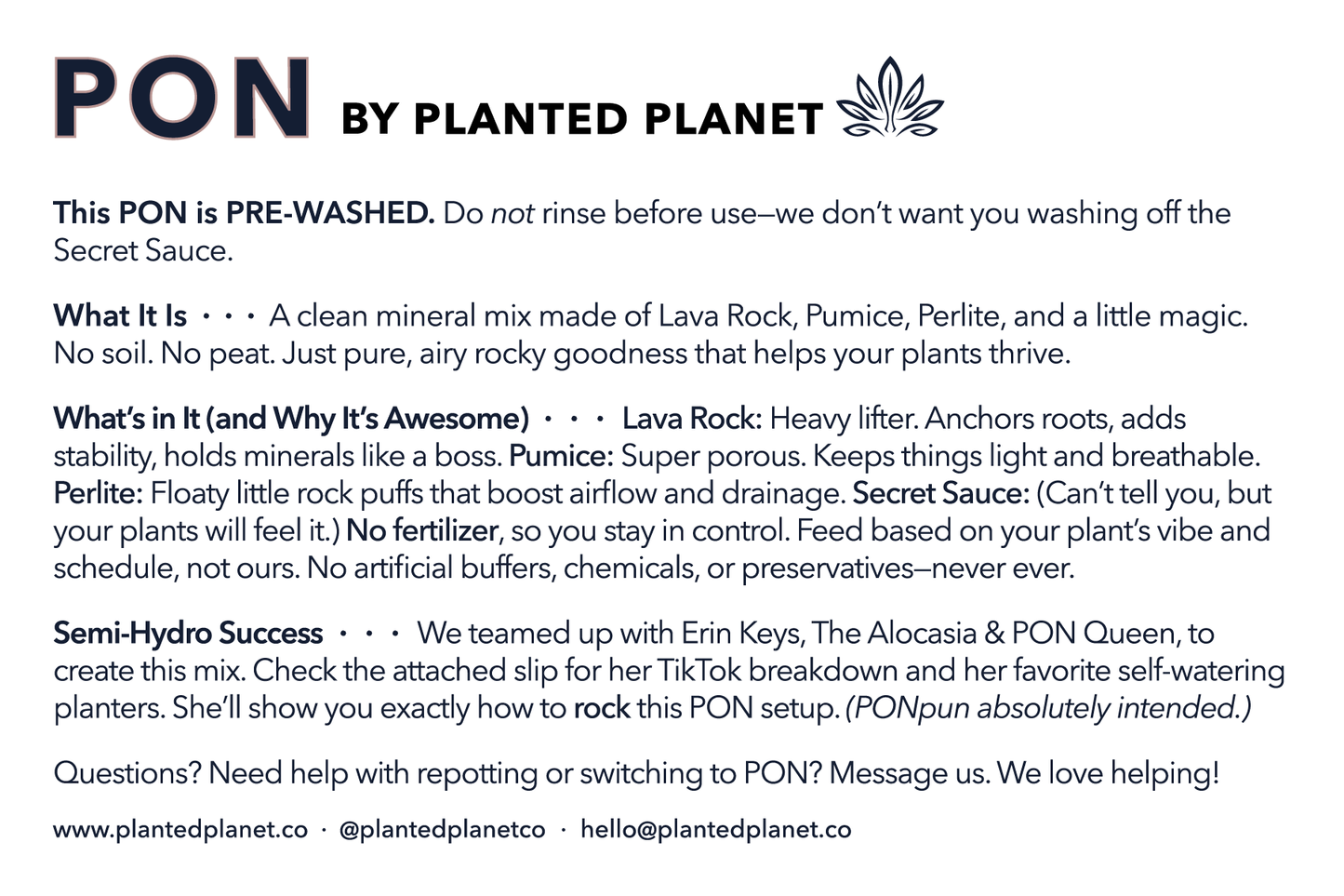 2 PACK: PON by Planted Planet